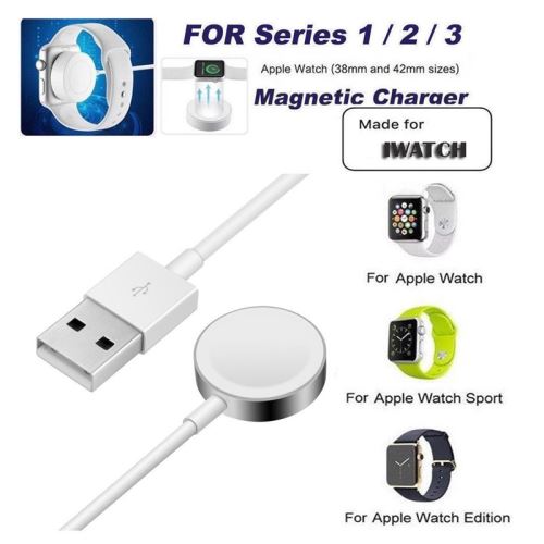 Chargeur rapide sans fil pour Apple Watch série 1 2 3 4 Câble de