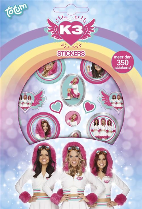 stickerbook K3 Dreams filles 21,5 x 14,5 cm 350 stickers