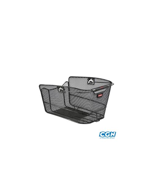 Panier ar acier maille klickfix city max 24l noir 30x24.5x41 cm (avec fix korbklip)