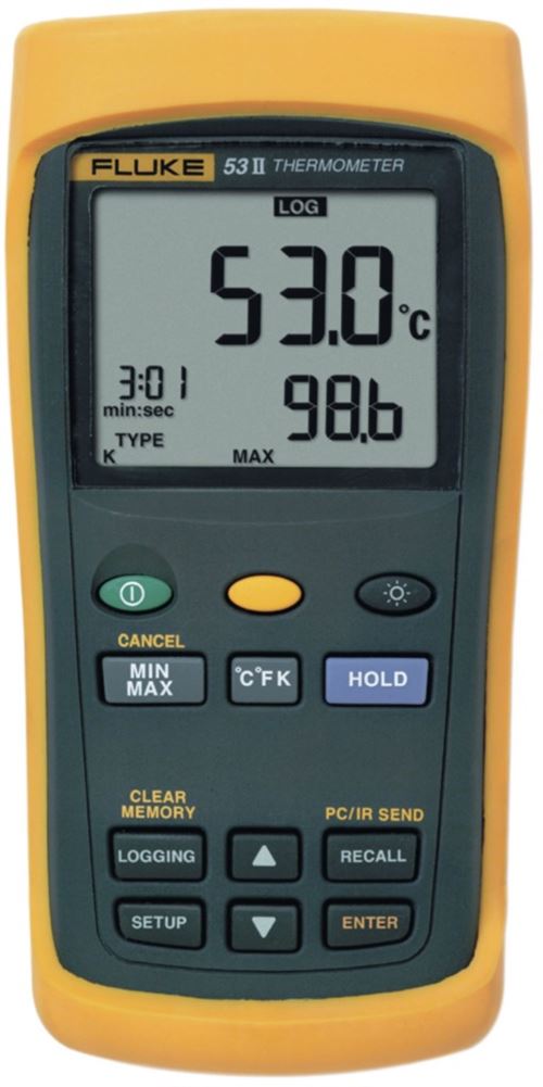 Fluke 53-2 B Thermomètre 1x -250 ... + 1767 ° C