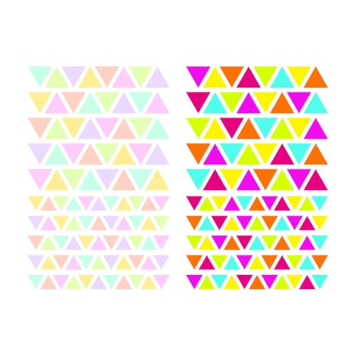 Loisirs Créatifs Enfants - 4 Planches Gommettes Triangles