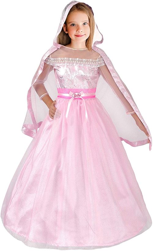 Cosplay pour Barbie Suspendre Princesse Robe rose Robe pour enfants Robe à  carreaux Robe de taille Cadeau de fille
