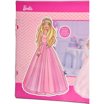 Barbie robe de princesse pour filles en polyester rose 5-7 ans