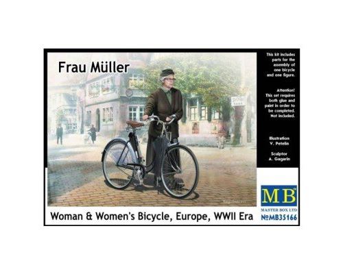 Masterbox 135 Scale Frau Muller, Vélo Femme et Femme, Figurine Europe WWII Era