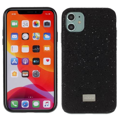 Coque en TPU tissu à la mode noir pour votre Apple iPhone 11 6.1 pouces
