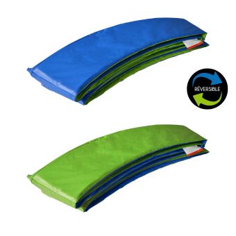 Matelas de protection réversible pour trampoline Ø370cm PERTH - vert/bleu - 1