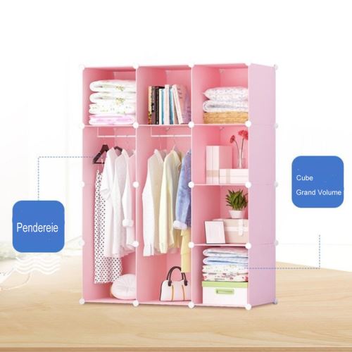 Armoires Etageres Plastiques Enfants 12 Cubes Rose Bleosan