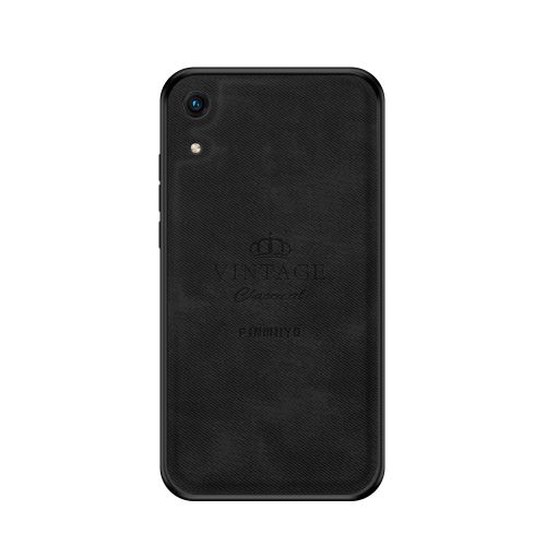 Etui en PU série honorable anti-chute noir pour votre Huawei Honor 8A