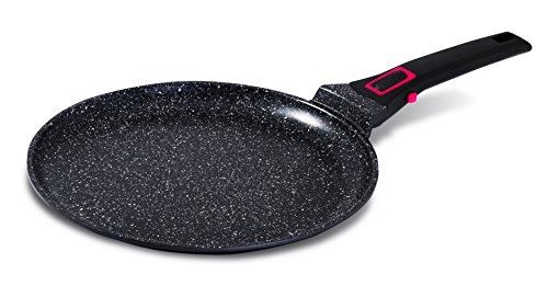 Crepiere 28cm manche granit pro noir baumalu 383608