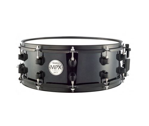 Mapex MPX Birch snare drum Transparent Midnight Black caisse claire 14 x 5,5