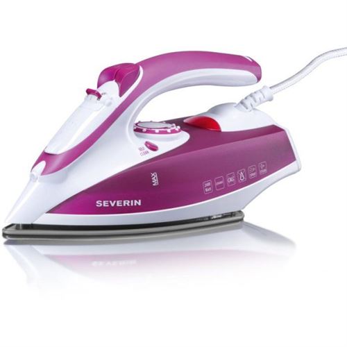 Severin Blanc / Violet Ba 3243 - Fer À Vapeur - Semelle : Acier Inoxydable - 2400 Watt