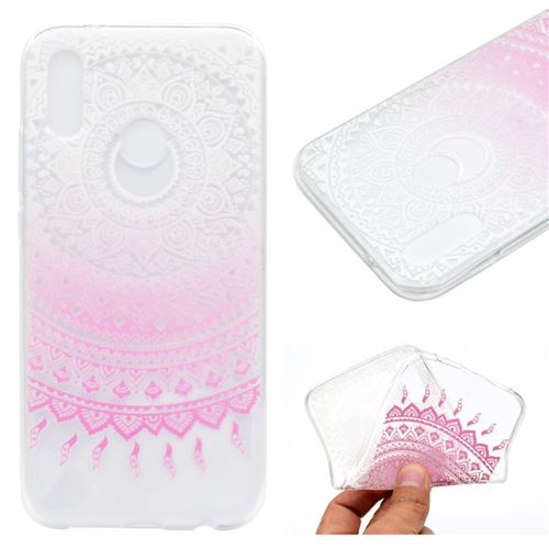 Coque en TPU mandala rose léger doux pour Huawei P20 Lite