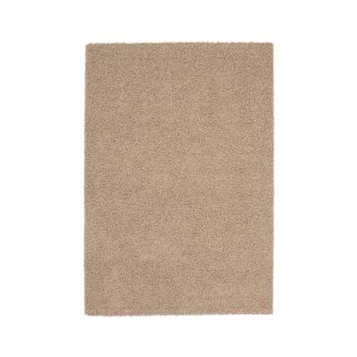 TRENDY Tapis de salon Shaggy en polypropylene - 120 x 160 cm - Beige