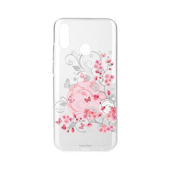 Coque Souple Motif Rosace Blanche Pour Huawei Honor 10 - Protection Gel Silicone - Neuf