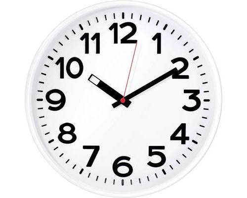 Horloge murale à quartz EuroTime 82321 blanc
