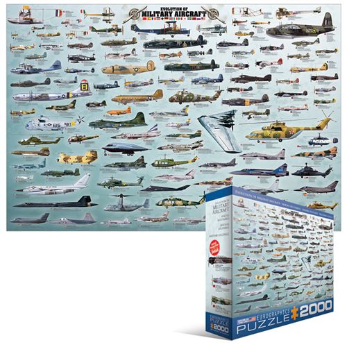 Puzzle Evolution des avions de guerre - 2000 pi ces