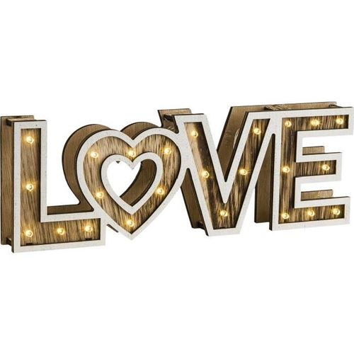 Globo lampe a poser plastique l30 x l3,2 x h10 cm - bois globo lighting 29976
