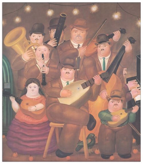 BOTERO - Los Musicos (Panneaux MDF 74x85 cm)