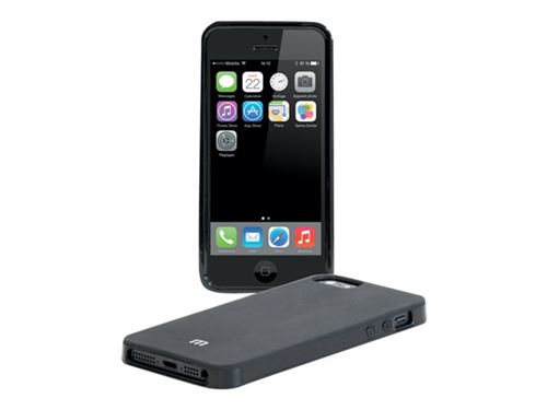 Mobilis T-Series - Achterzijde behuizing voor mobiele telefoon - thermoplastic polyurethaan (TPU) - zwart - voor Samsung Galaxy A7 (2016)