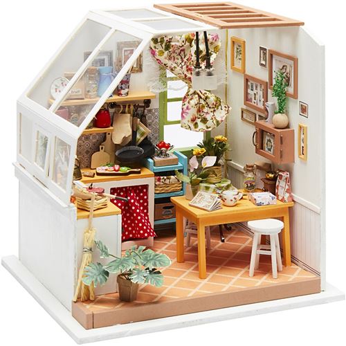 Creotime DIY Ensemble de bricolage pour la cuisine miniature 21 x 19 cm
