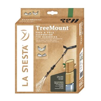 Kit de fixation La Siesta pour hamacs arbres et poteaux Noir