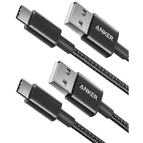 Lot de 2 Câbles USB-C vers USB-A [90 cm] en Nylon tressé