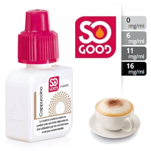 E-Liquide Cappuccino 0 mg/l - SO GOOD 10 ml
