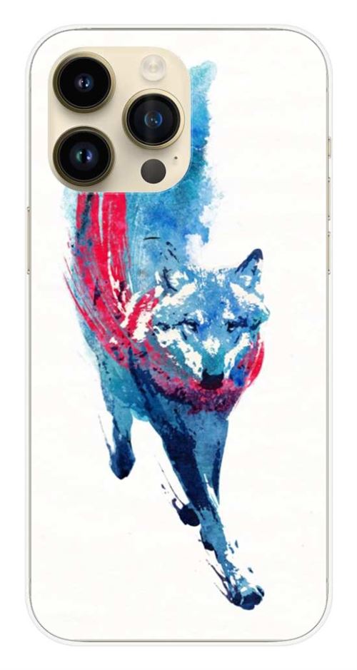 Coque en silicone imprimée compatible iPhone 14 Pro Max RF Lupus Lupus