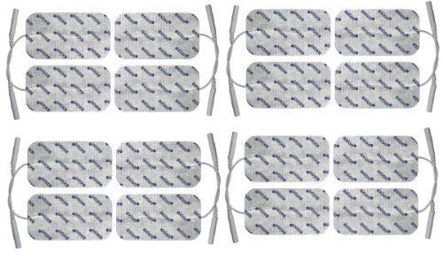16 électrodes d'électrostimulation tens 10X5 cm | connexion 2mm