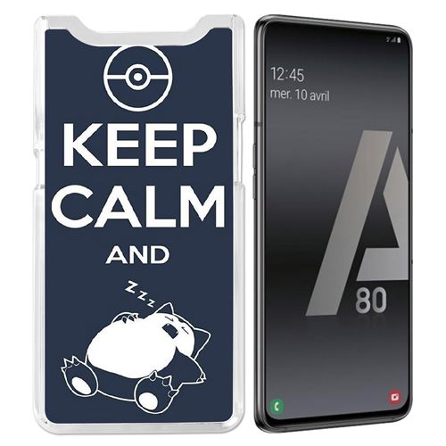 Coque pour Samsung Galaxy A80 / A90 -  Pokémon Ronflex Keep Calm