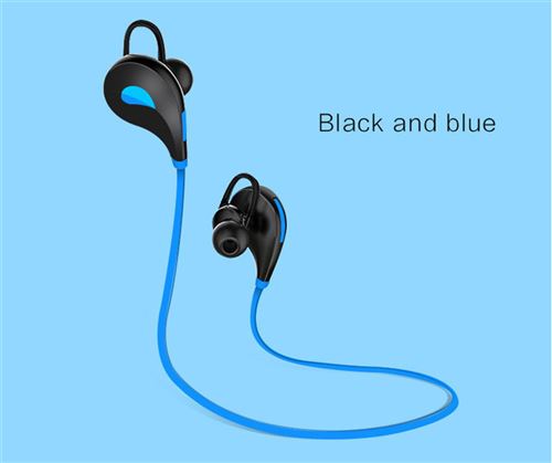 Ecouteurs Bluetooth Sport pour LG K8 4G Smartphone Sans Fil Bouton Son Kit Main Libre INTRA-AURICULAIRE Universel (BLEU)