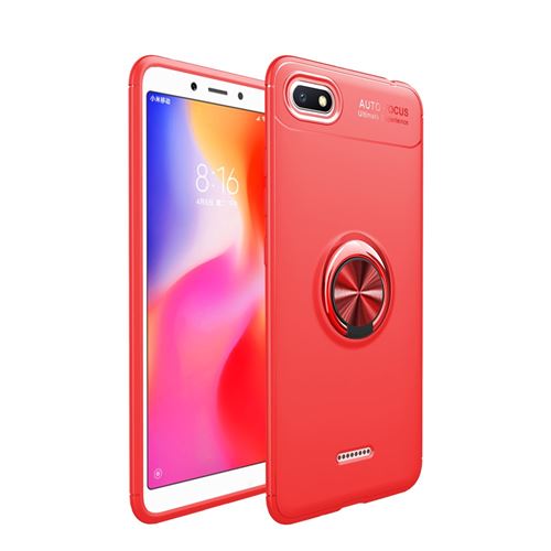 Coque en TPU anneau de doigt rouge pour votre Xiaomi Redmi 6A