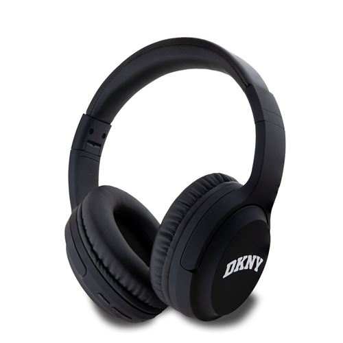 Casque audio bluetooth 5.3 &eacute;l&eacute;gante avec logo en arc dkny noir DKBH3DNYAK 