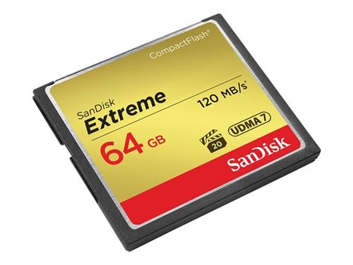 SanDisk Extreme - Carte mémoire flash - 64 Go - 567x - CompactFlash