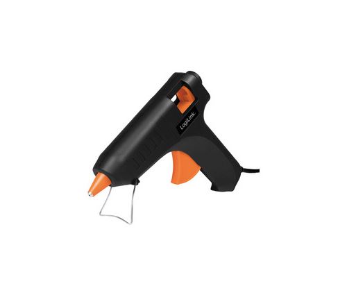 LogiLink Pistolet à colle, 20 watts, noir/orange