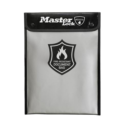 Joom Master Lock Europe Sac Ignifuge Et Résistant À L'eau Master Lock, Format A4 Argenté - Image 4