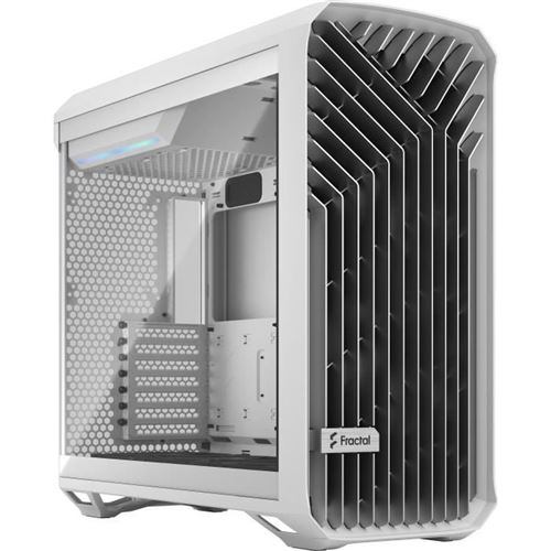 Fractal Design Torrent - Towermodel - uitgebreide ATX - zijpaneel met raam (gehard glas) - geen voeding (ATX) - wit - USB/Audio