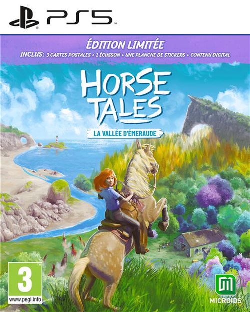 Pochette avant du jeu Horse Tales - La Vallée d'Emeraude Limited Edition PS5