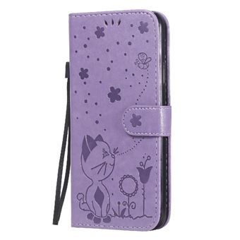 Flip Étui Pour FOXDOCK IPhone 7 Plus Durable Léger Avec Conception De Fente Pour Carte Couverture En Cuir PU Premium Slim Fit Violet - 1