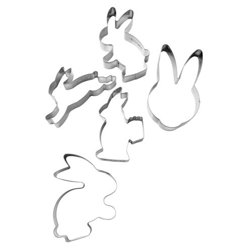Set de 5 emporte-pièces lapin de pâques Zenker ref 7713