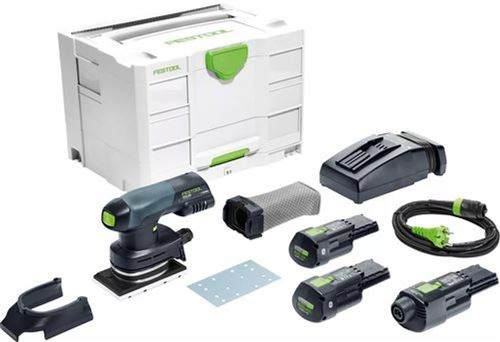 Non Communiqué Set Ponceuse Vibrante Hybride Rtsc 400 3.0 I-Set - Festool - Avec 2 Batteries 18V 3.0Ah - Chargeur - Accessoires - Systainer - 578133