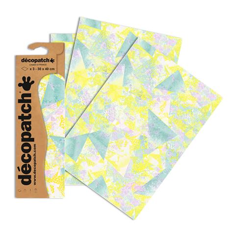 3 feuilles Décopatch - Asymétriques 748