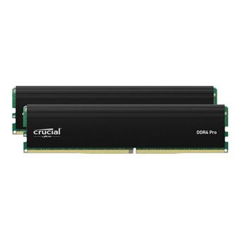 Crucial - DDR4 - kit - 64 Go: 2 x 32 Go - DIMM 288 broches - 3200 MT/s / PC4-25600 - CL22 - 1.2 V - mémoire sans tampon - 1