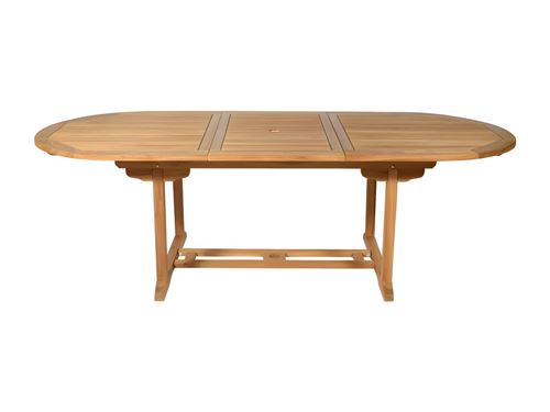 Table à manger de jardin extensible - Teck - L180-240 cm - BYBLOS II de MYLIA