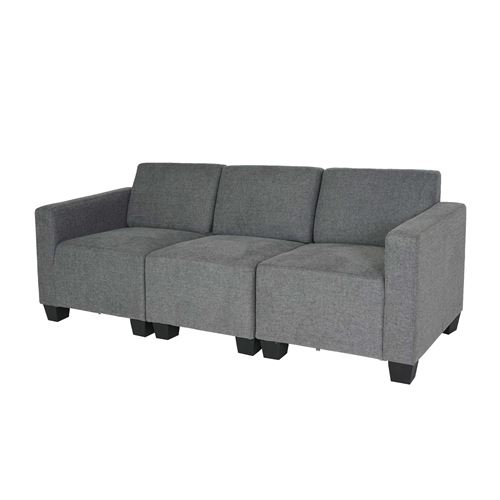 Mendler Gris Canapé Droit Modulaire 3 Places - Image 3