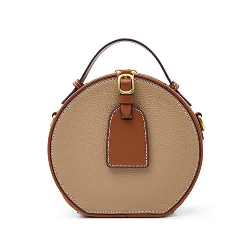 Sac à main en cuir marron femme