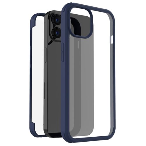 Accezz Coque de protection intégrale à 360° pour iPhone 13 Pro Bleu