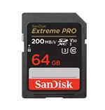 SanDisk Extreme Pro - Carte mémoire flash - 64 Go - Video Class V30 / UHS-I U3 / Class10 - SDXC UHS-I