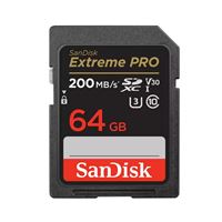 Carte mémoire SD SanDisk Extreme Pro SDXC UHS-I U3 Class10 64 Go