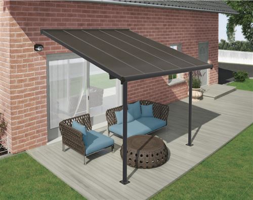 Palram - Canopia Terrassendach "Capri Alu Terrassenüberdachung" einfache DIY Montage
